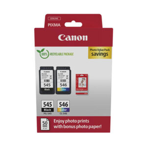 Canon OEM 1xPG-545, 1xCL-546, Photo Paper Ink Pack
